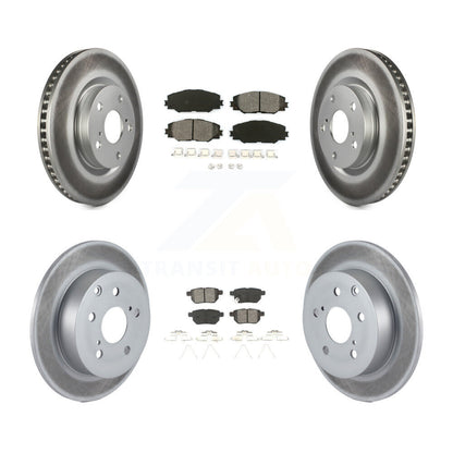 [Avant + Arrière] Kit de disque (revêtu) et plaquette (semi-métallique) de frein pour 2010 Toyota Matrix XRS KGS-100942