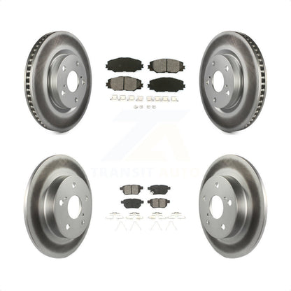 [Avant + Arrière] Kit de disque (revêtu) et plaquette (semi-métallique) de frein pour 2011-2016 Scion tC KGS-100946 par Transit Auto