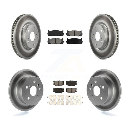 [Avant + Arrière] Kit de disque (revêtu) et plaquette (semi-métallique) de frein pour Toyota Camry Lexus ES350 Avalon KGS-100947