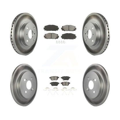 [Avant + Arrière] Kit de disque (revêtu) et plaquette (semi-métallique) de frein pour 2012-2013 Toyota Yaris L LE KGS-100949