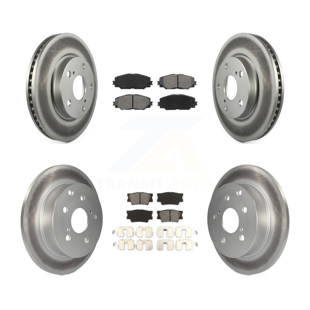 [Avant + Arrière] Kit de disque (revêtu) et plaquette (semi-métallique) de frein pour Toyota RAV4 Lexus HS250h KGS-100950