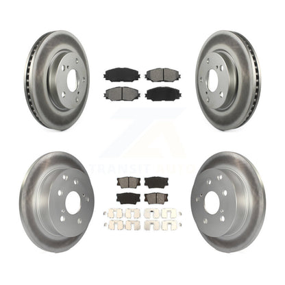 [Avant + Arrière] Kit de disque (revêtu) et plaquette (semi-métallique) de frein pour Toyota RAV4 Lexus HS250h KGS-100950