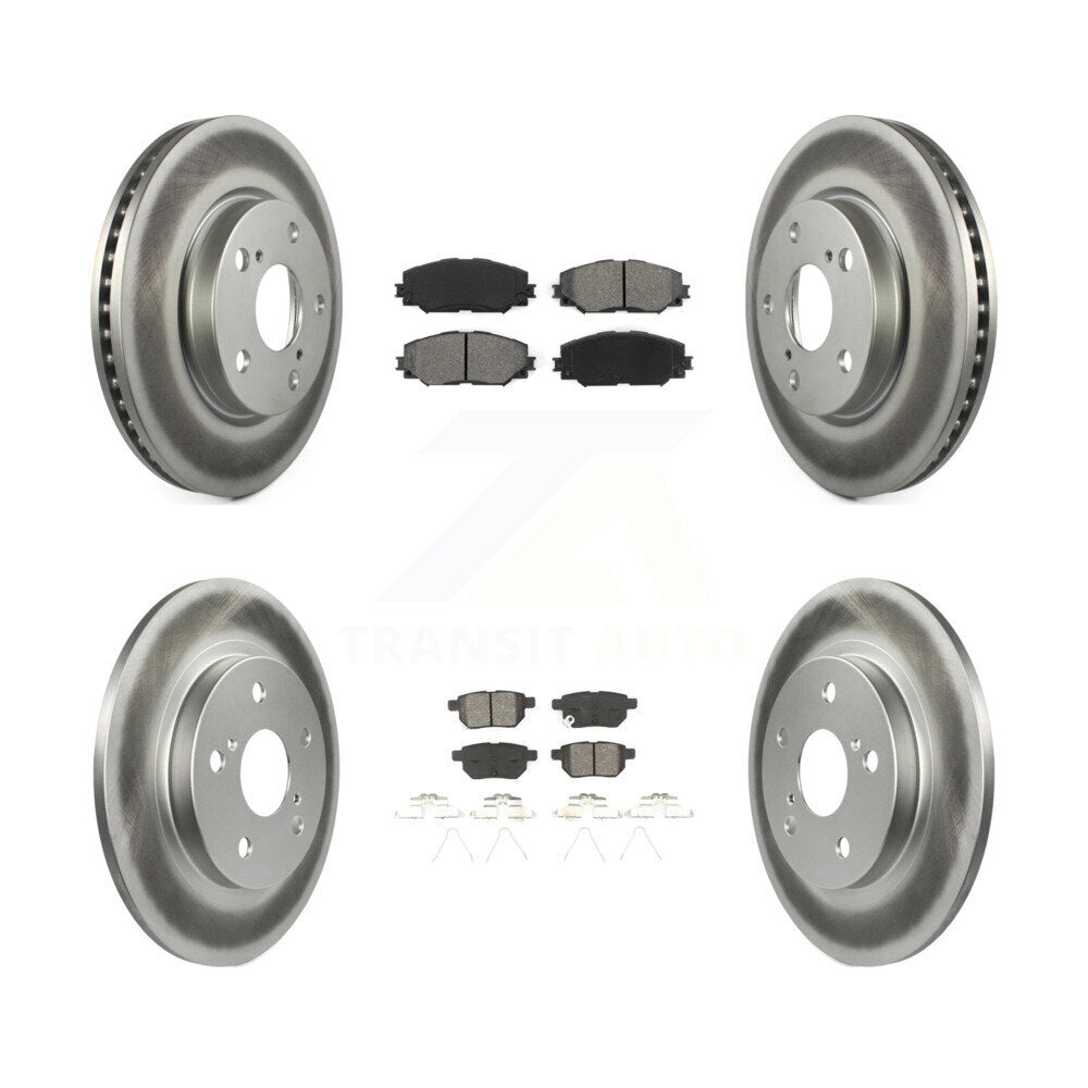 [Avant + Arrière] Kit de disque (revêtu) et plaquette (semi-métallique) de frein pour 2008-2015 Scion xB KGS-100951