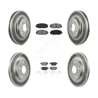 [Avant + Arrière] Kit de disque (revêtu) et plaquette (semi-métallique) de frein pour 2008-2015 Scion xB KGS-100951