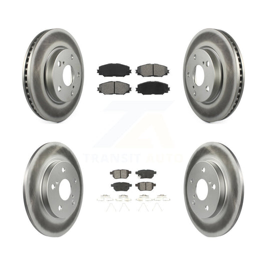 [Avant + Arrière] Kit de disque (revêtu) et plaquette (semi-métallique) de frein pour 2008-2015 Scion xB KGS-100951