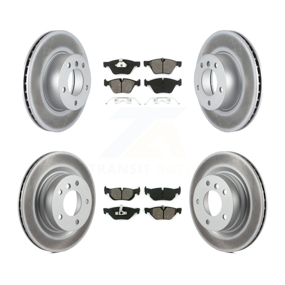 [Avant + Arrière] Kit de disque (revêtu) et plaquette (semi-métallique) de frein pour BMW 328i 325i 323i KGS-100952