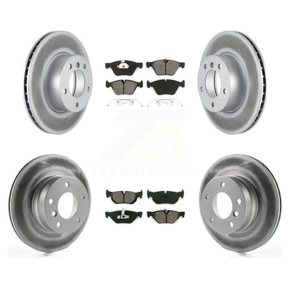 [Avant + Arrière] Kit de disque (revêtu) et plaquette (semi-métallique) de frein pour 2008-2013 BMW 128i KGS-100954