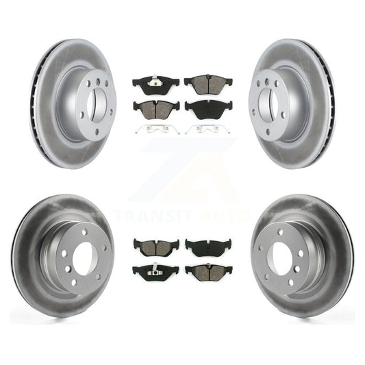 [Avant + Arrière] Kit de disque (revêtu) et plaquette (semi-métallique) de frein pour 2008-2013 BMW 128i KGS-100954