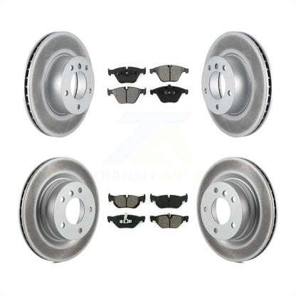 [Avant + Arrière] Kit de disque (revêtu) et plaquette (semi-métallique) de frein pour 2007 BMW 323i avec 312mm Diameter Rotor KGS-100955 par Transit Auto