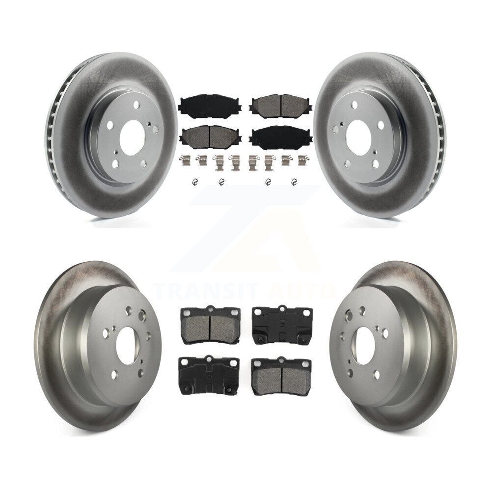 [Avant + Arrière] Kit de disque (revêtu) et plaquette (semi-métallique) de frein pour Lexus IS250 KGS-100957
