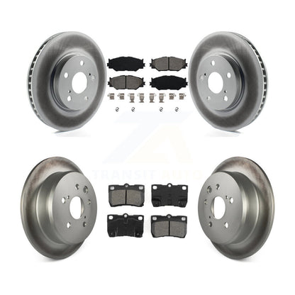 [Avant + Arrière] Kit de disque (revêtu) et plaquette (semi-métallique) de frein pour Lexus IS250 KGS-100957