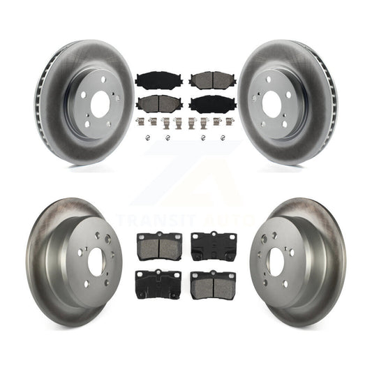 [Avant + Arrière] Kit de disque (revêtu) et plaquette (semi-métallique) de frein pour Lexus IS250 KGS-100957