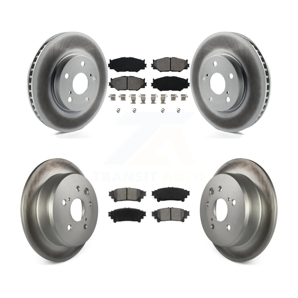 [Avant + Arrière] Kit de disque (revêtu) et plaquette (semi-métallique) de frein pour 2014-2015 Lexus IS250 Base avec RWD avec F Sport Package KGS-100958