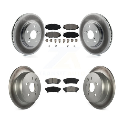 [Avant + Arrière] Kit de disque (revêtu) et plaquette (semi-métallique) de frein pour 2014-2015 Lexus IS250 Base avec RWD avec F Sport Package KGS-100958