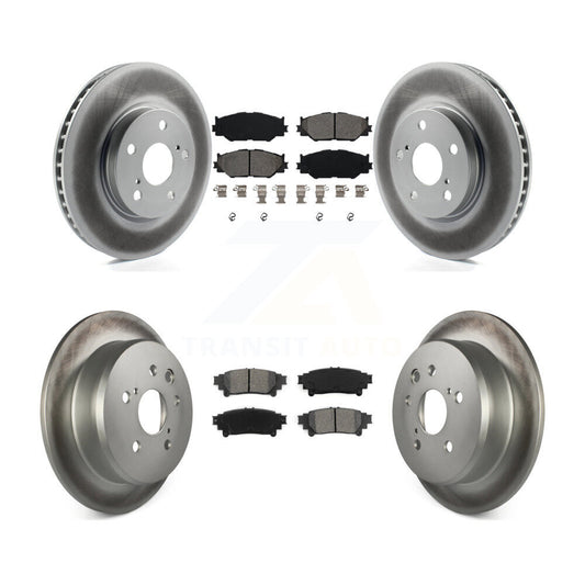 [Avant + Arrière] Kit de disque (revêtu) et plaquette (semi-métallique) de frein pour 2014-2015 Lexus IS250 Base avec RWD avec F Sport Package KGS-100958