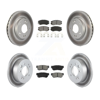 [Avant + Arrière] Kit de disque (revêtu) et plaquette (semi-métallique) de frein pour Hyundai Elantra KGS-100960