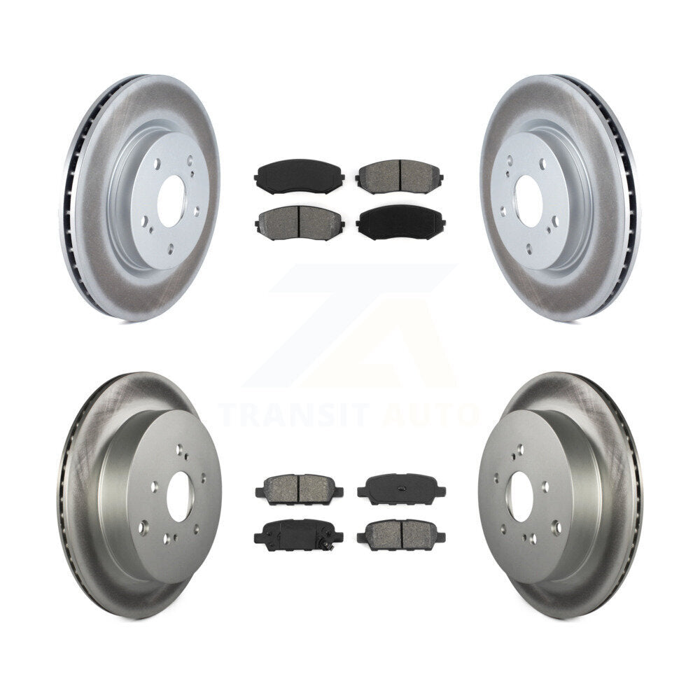 [Avant + Arrière] Kit de disque (revêtu) et plaquette (semi-métallique) de frein pour 2009-2013 Suzuki Grand Vitara KGS-100961