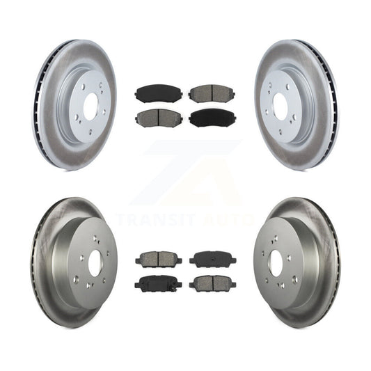 [Avant + Arrière] Kit de disque (revêtu) et plaquette (semi-métallique) de frein pour 2009-2013 Suzuki Grand Vitara KGS-100961