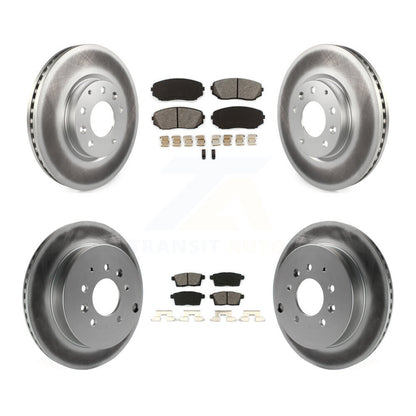 [Avant + Arrière] Kit de disque (revêtu) et plaquette (semi-métallique) de frein pour Ford Edge Mazda CX-7 Lincoln MKX KGS-100971
