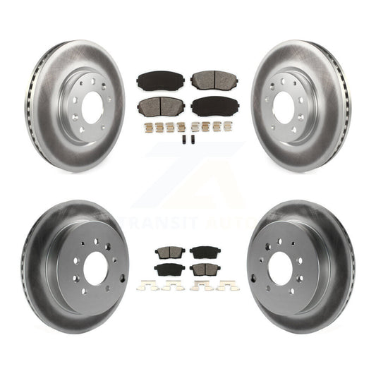 [Avant + Arrière] Kit de disque (revêtu) et plaquette (semi-métallique) de frein pour Ford Edge Mazda CX-7 Lincoln MKX KGS-100971