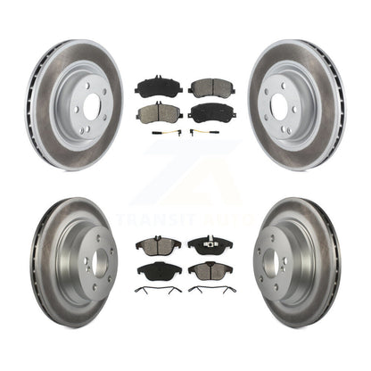 [Avant + Arrière] Kit de disque (revêtu) et plaquette (semi-métallique) de frein pour Mercedes-Benz GLK350 GLK250 KGS-100972