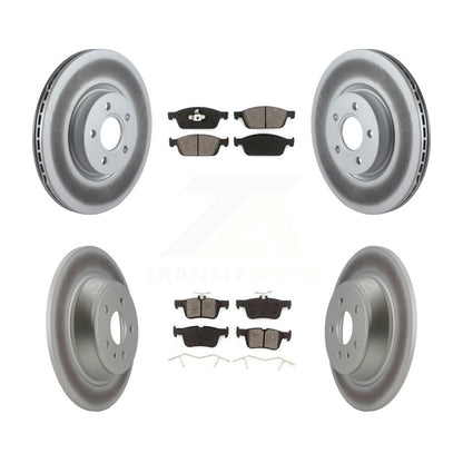 [Avant + Arrière] Kit de disque (revêtu) et plaquette (semi-métallique) de frein pour Ford Escape Lincoln MKC KGS-100976
