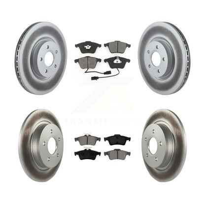 [Avant + Arrière] Kit de disque (revêtu) et plaquette (semi-métallique) de frein pour Volvo S40 C70 V50 avec 320mm Diameter Rotor KGS-100977