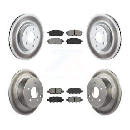 [Avant + Arrière] Kit de disque (revêtu) et plaquette (semi-métallique) de frein pour Nissan Altima KGS-100978