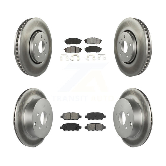[Avant + Arrière] Kit de disque (revêtu) et plaquette (semi-métallique) de frein pour Infiniti FX35 FX37 QX70 FX45 INFINITI KGS-100980