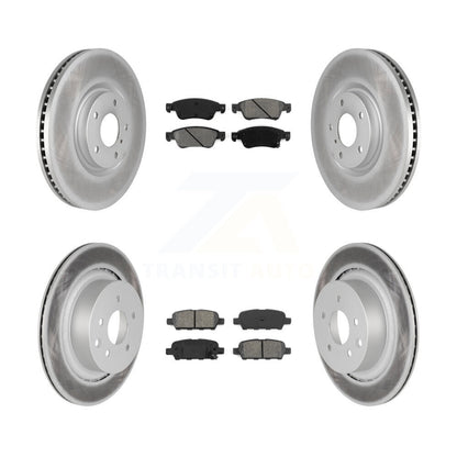 [Avant + Arrière] Kit de disque (revêtu) et plaquette (semi-métallique) de frein pour INFINITI G37 G35 Q60 KGS-100981