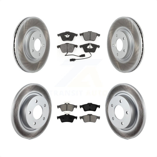 [Avant + Arrière] Kit de disque (revêtu) et plaquette (semi-métallique) de frein pour Mazda 3 KGS-100982 par Transit Auto