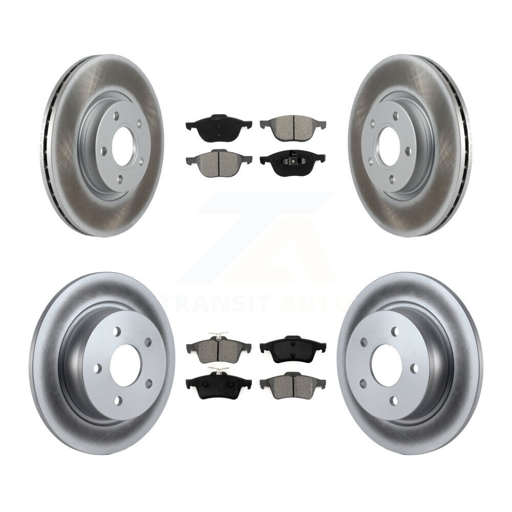 [Avant + Arrière] Kit de disque (revêtu) et plaquette (semi-métallique) de frein pour Ford Escape C-Max KGS-100991