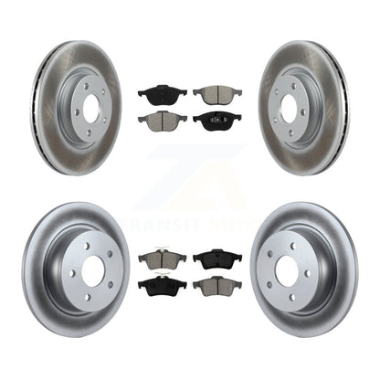 [Avant + Arrière] Kit de disque (revêtu) et plaquette (semi-métallique) de frein pour Ford Escape C-Max KGS-100991