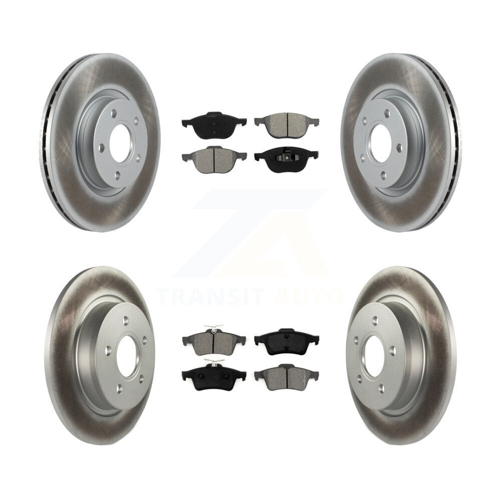 [Avant + Arrière] Kit de disque (revêtu) et plaquette (semi-métallique) de frein pour Volvo S40 C70 C30 V50 KGS-100993