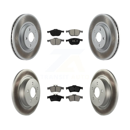 [Avant + Arrière] Kit de disque (revêtu) et plaquette (semi-métallique) de frein pour Volvo S40 C70 C30 V50 KGS-100993