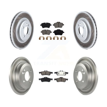 [Avant + Arrière] Kit de disque (revêtu) et plaquette (semi-métallique) de frein pour 2002-2005 Mini Cooper avec 294mm Diameter Rotor KGS-100994