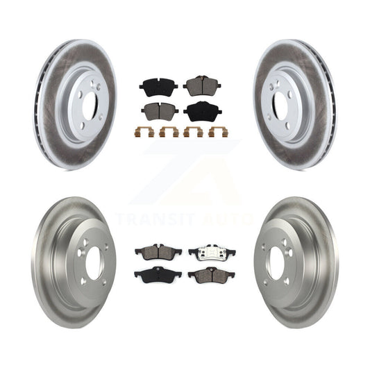 [Avant + Arrière] Kit de disque (revêtu) et plaquette (semi-métallique) de frein pour 2002-2005 Mini Cooper avec 294mm Diameter Rotor KGS-100994