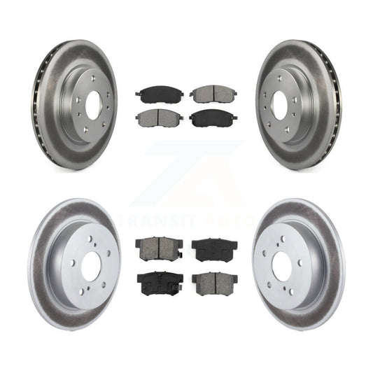 [Avant + Arrière] Kit de disque (revêtu) et plaquette (semi-métallique) de frein pour Suzuki SX4 Crossover KGS-100999
