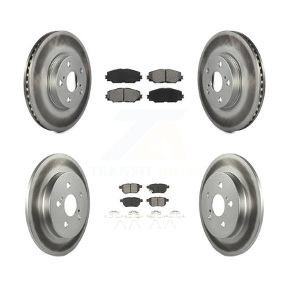 [Avant + Arrière] Kit de disque (revêtu) et plaquette (semi-métallique) de frein pour Toyota Corolla Matrix Pontiac Vibe KGS-101001