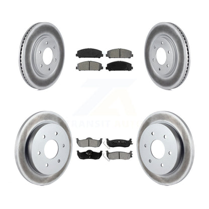 [Avant + Arrière] Kit de disque (revêtu) et plaquette (semi-métallique) de frein pour Nissan Titan Armada Infiniti QX56 INFINITI TITAN KGS-101003