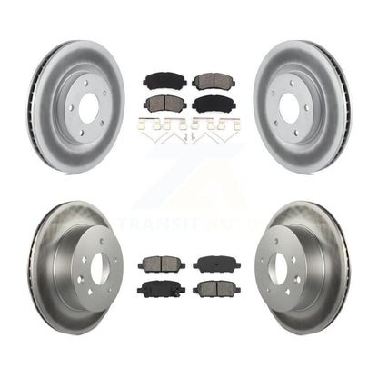 [Avant + Arrière] Kit de disque (revêtu) et plaquette (semi-métallique) de frein pour Nissan Rogue Select KGS-101009