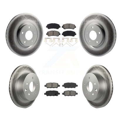 [Avant + Arrière] Kit de disque (revêtu) et plaquette (semi-métallique) de frein pour 2014-2017 Nissan Juke Nismo RS KGS-101012