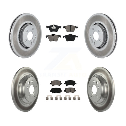 [Avant + Arrière] Kit de disque (revêtu) et plaquette (semi-métallique) de frein pour Volvo S60 V60 Cross Country V70 KGS-101013
