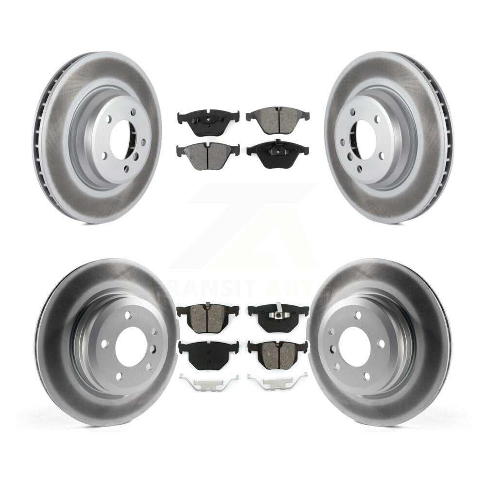 [Avant + Arrière] Kit de disque (revêtu) et plaquette (semi-métallique) de frein pour BMW 335i xDrive X1 335d 335xi 335is KGS-101016