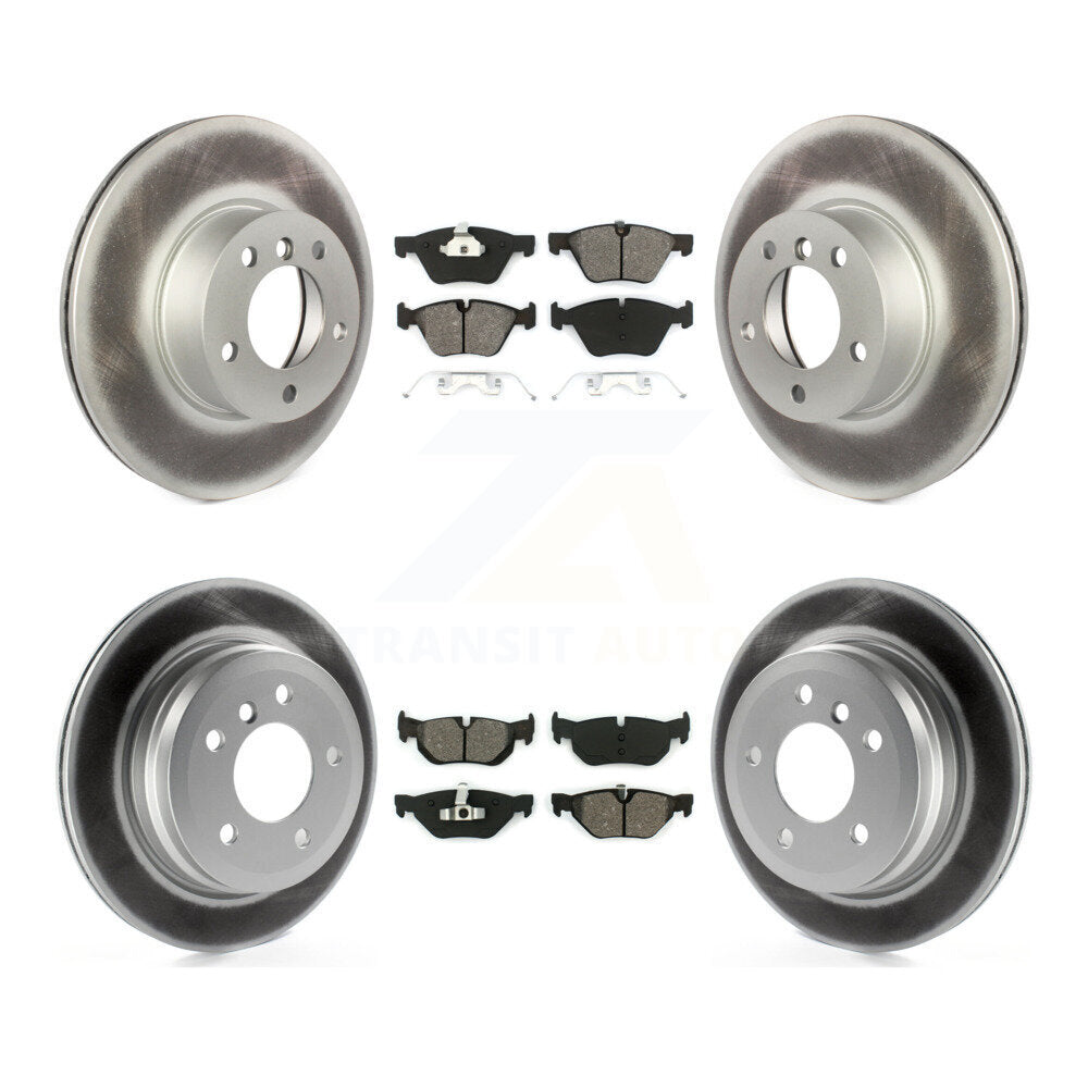[Avant + Arrière] Kit de disque (revêtu) et plaquette (semi-métallique) de frein pour 2008 BMW 328xi To 08 07 KGS-101017