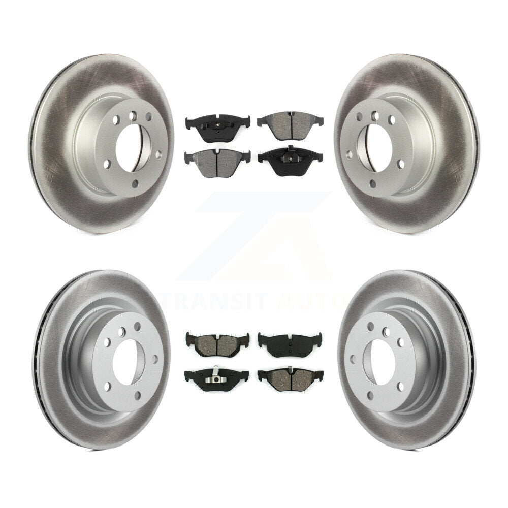 [Avant + Arrière] Kit de disque (revêtu) et plaquette (semi-métallique) de frein pour BMW 328i 323i KGS-101018