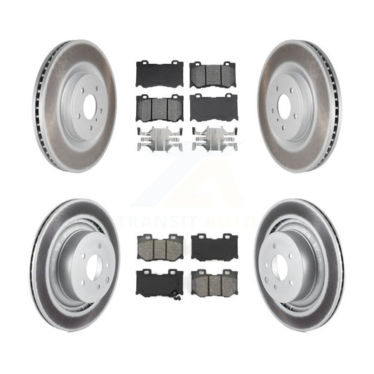 [Avant + Arrière] Kit de disque (revêtu) et plaquette (semi-métallique) de frein pour INFINITI G37 Nissan 370Z Q60 Z KGS-101022