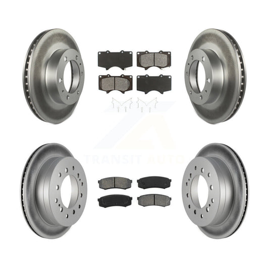 [Avant + Arrière] Kit de disque (revêtu) et plaquette (semi-métallique) de frein pour Toyota 4Runner FJ Cruiser KGS-101027