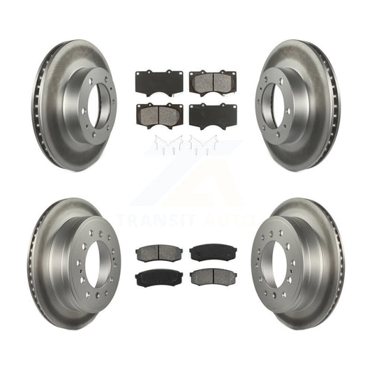 [Avant + Arrière] Kit de disque (revêtu) et plaquette (semi-métallique) de frein pour 2010-2014 Toyota FJ Cruiser KGS-101028
