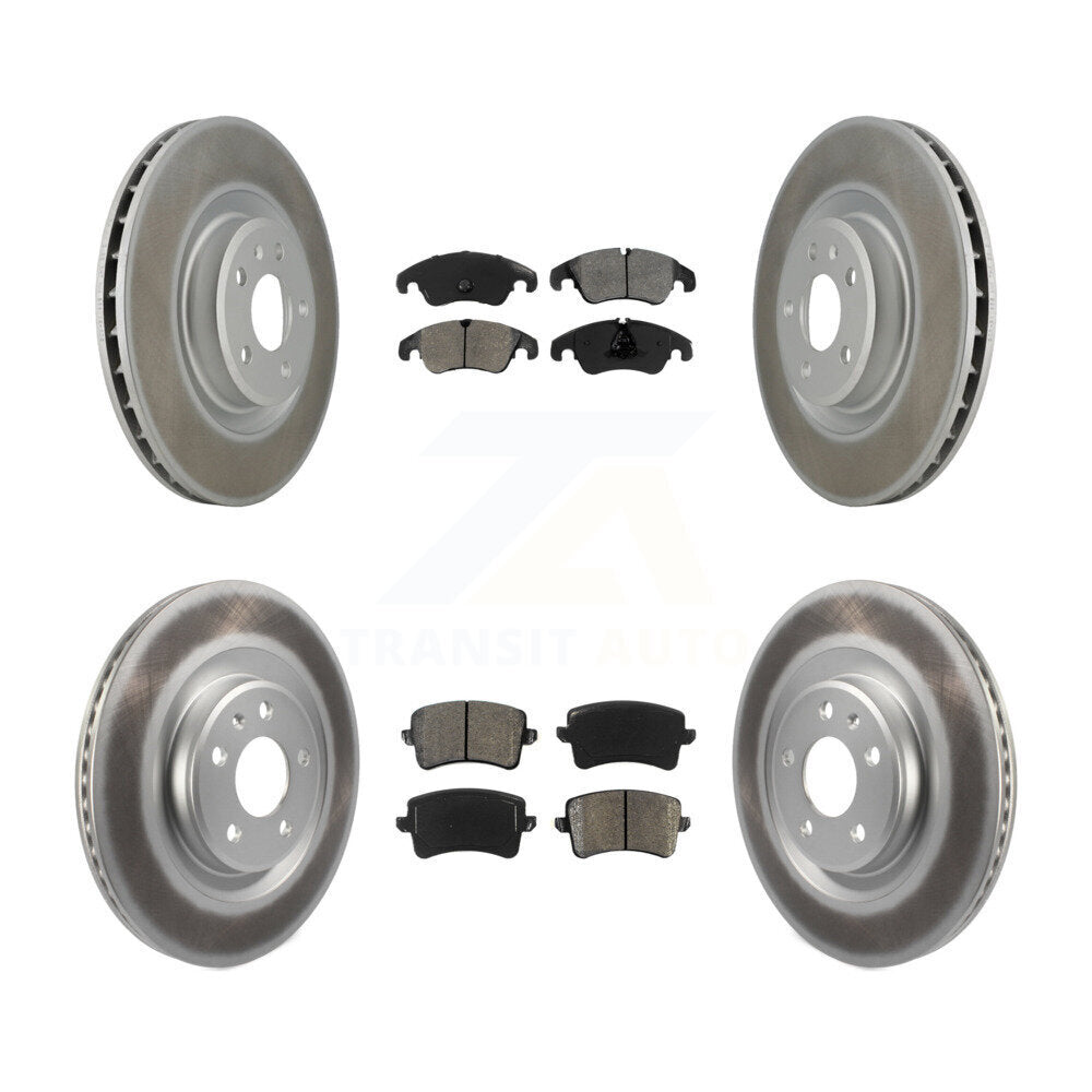[Avant + Arrière] Kit de disque (revêtu) et plaquette (semi-métallique) de frein pour Audi Q5 S5 KGS-101031